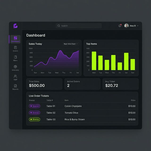Dashboard B&G FoodSuite